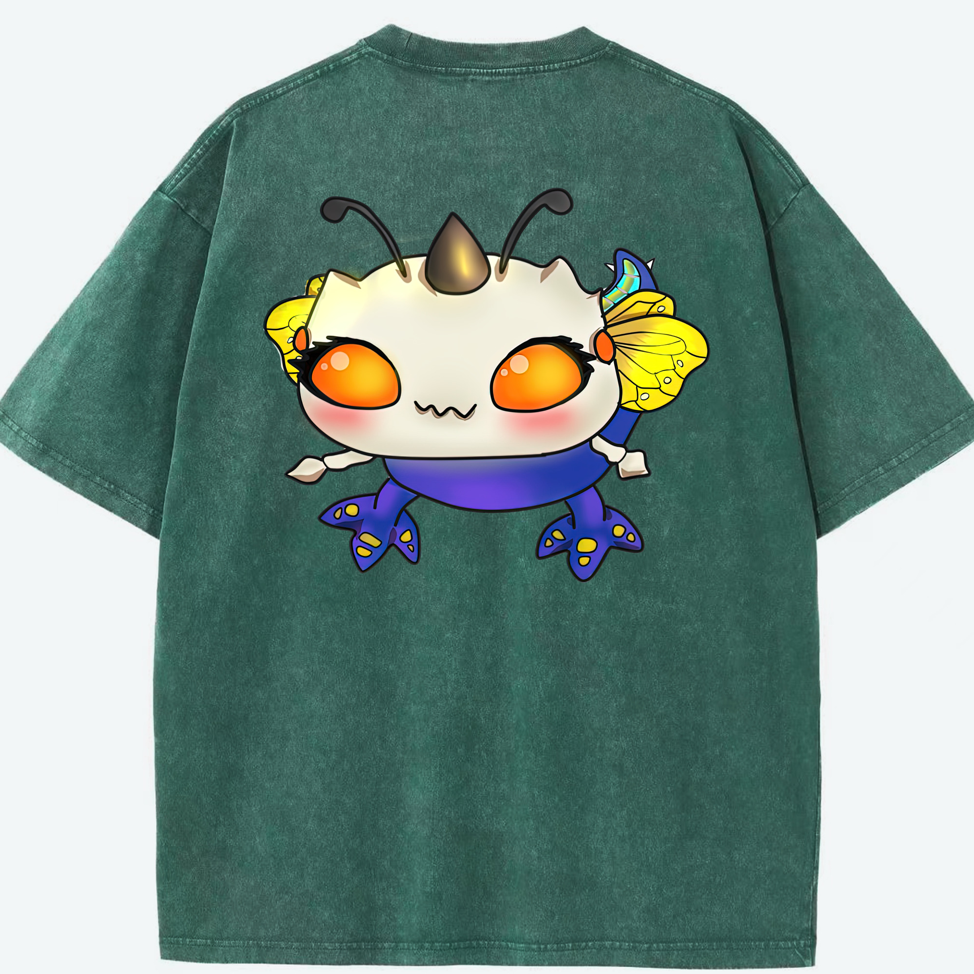 リーグ・オブ・レジェンド League of Legends LOL 綿100% ヴィンテージ風 半袖Tシャツ（背面プリント）